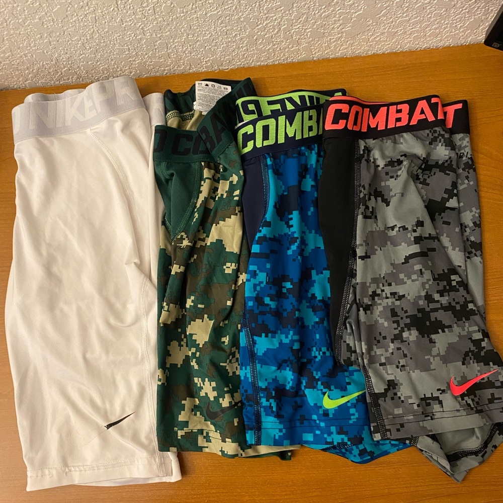 Nike Pro Combat Compression Shorts (4 pairs)